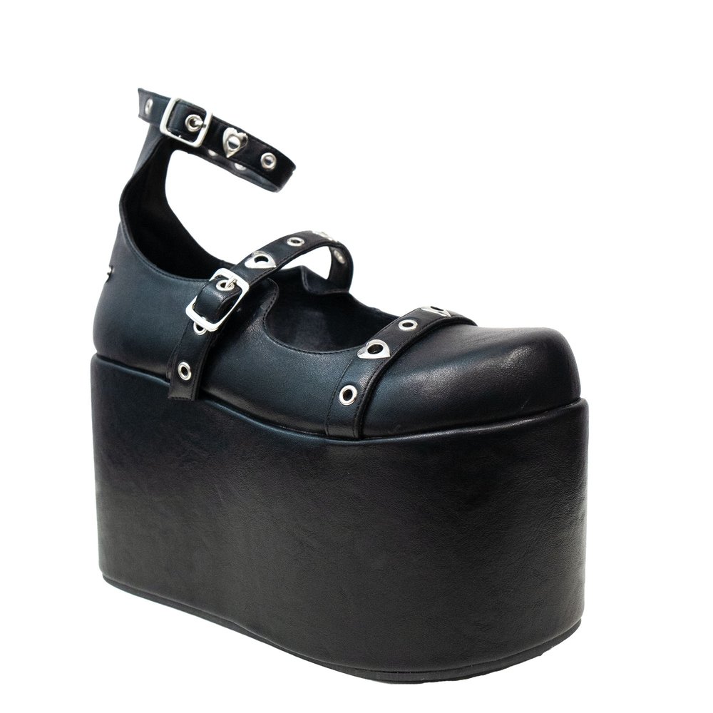 Altercore - Aven Plateausandalen - Schwarz